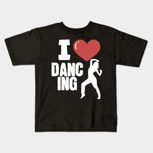 I love dancing women Kids T-Shirt